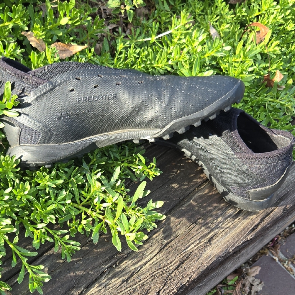 Adidas Predator Womens black soccer turf cleats